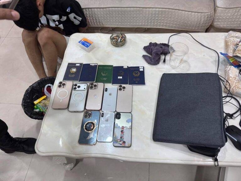 金边玛卡拉区警方突袭公寓 抓获6名销毁证据嫌犯
