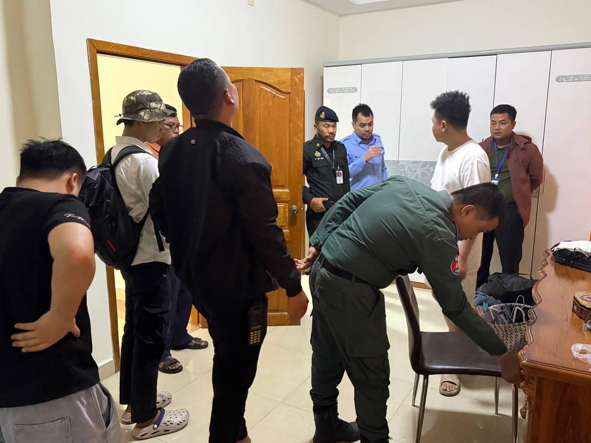 金边突击排查76处场所 暂未发现网络诈骗及违规食品