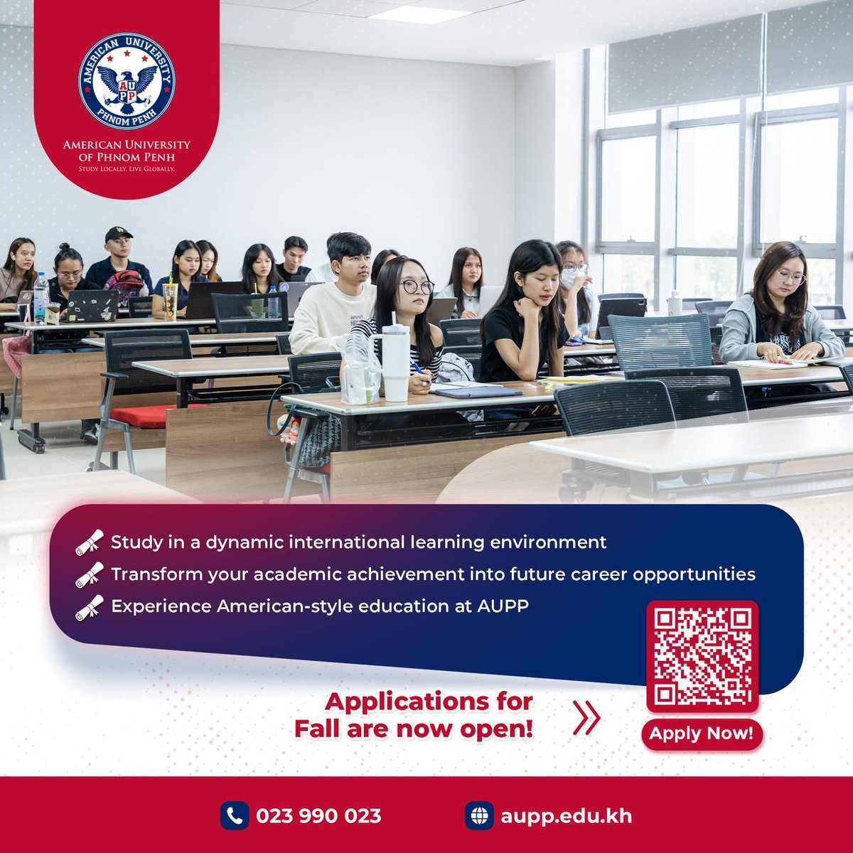 金边美国大学(AUPP)现面向全国高中毕业生开放学术卓越奖学