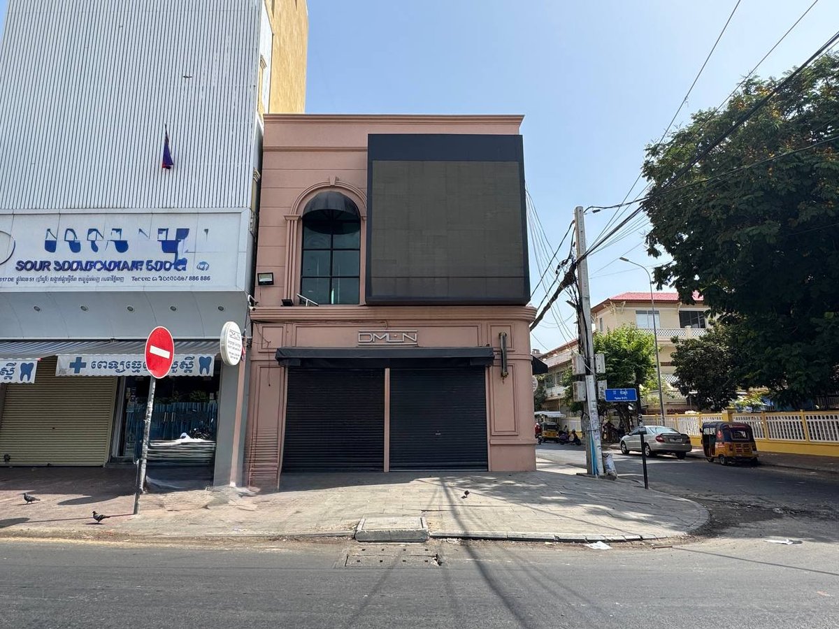 金边中央市场附近优质店面招租，建筑面积7米x10米（70平米