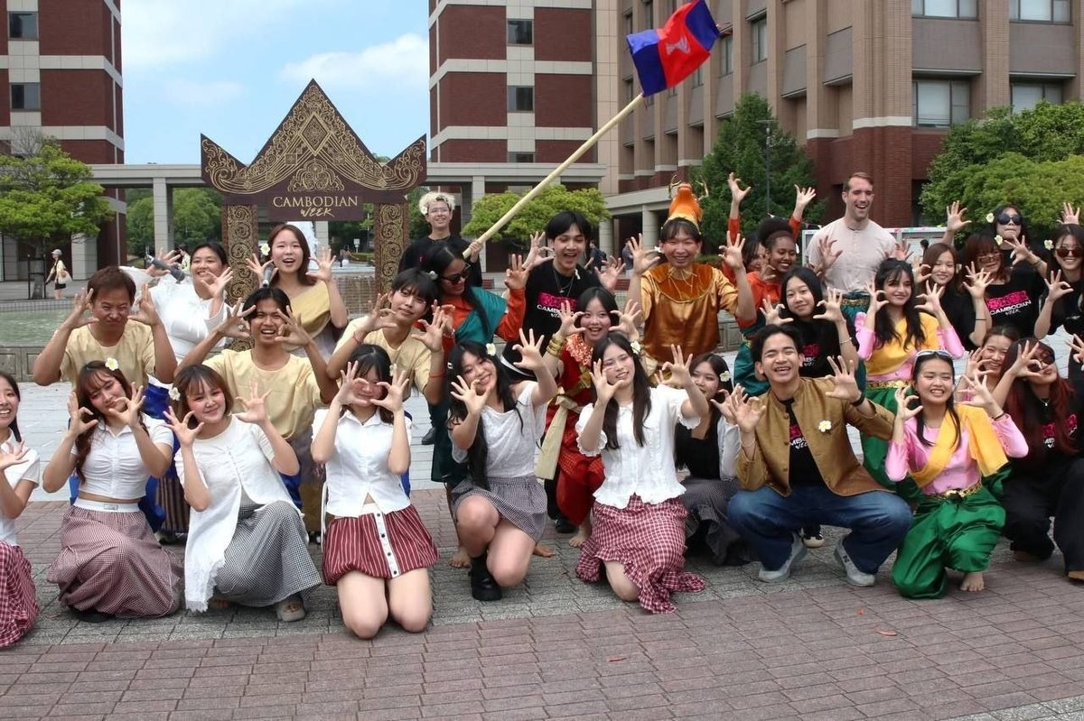 在日柬埔寨留学生于立命馆亚洲太平洋大学举办“柬埔寨周”活动,