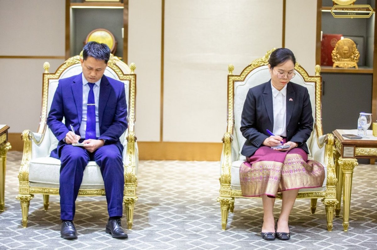 狄西哈会见老挝驻柬大使 强化两国国防合作