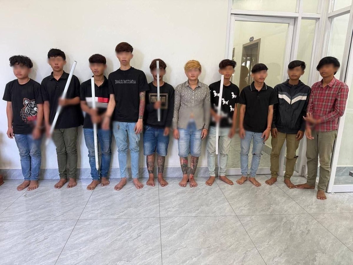 金边棉芷区索尼小区发生暴力事件 10名嫌疑人被捕