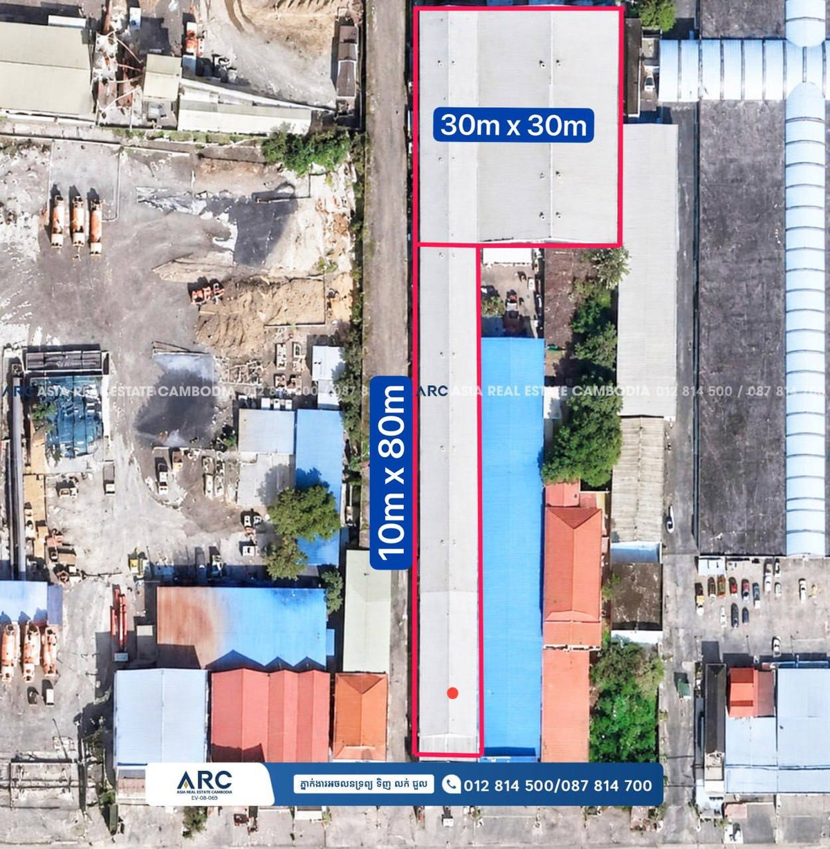 铁桥头区仓库招租,土地及房屋面积均为10m x 110m,地