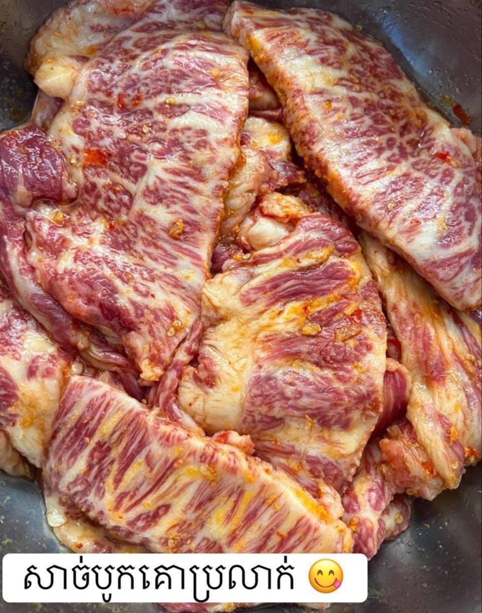 金边本地优质牛肉供应,主打100%高棉牛背肉,肉质鲜嫩多汁