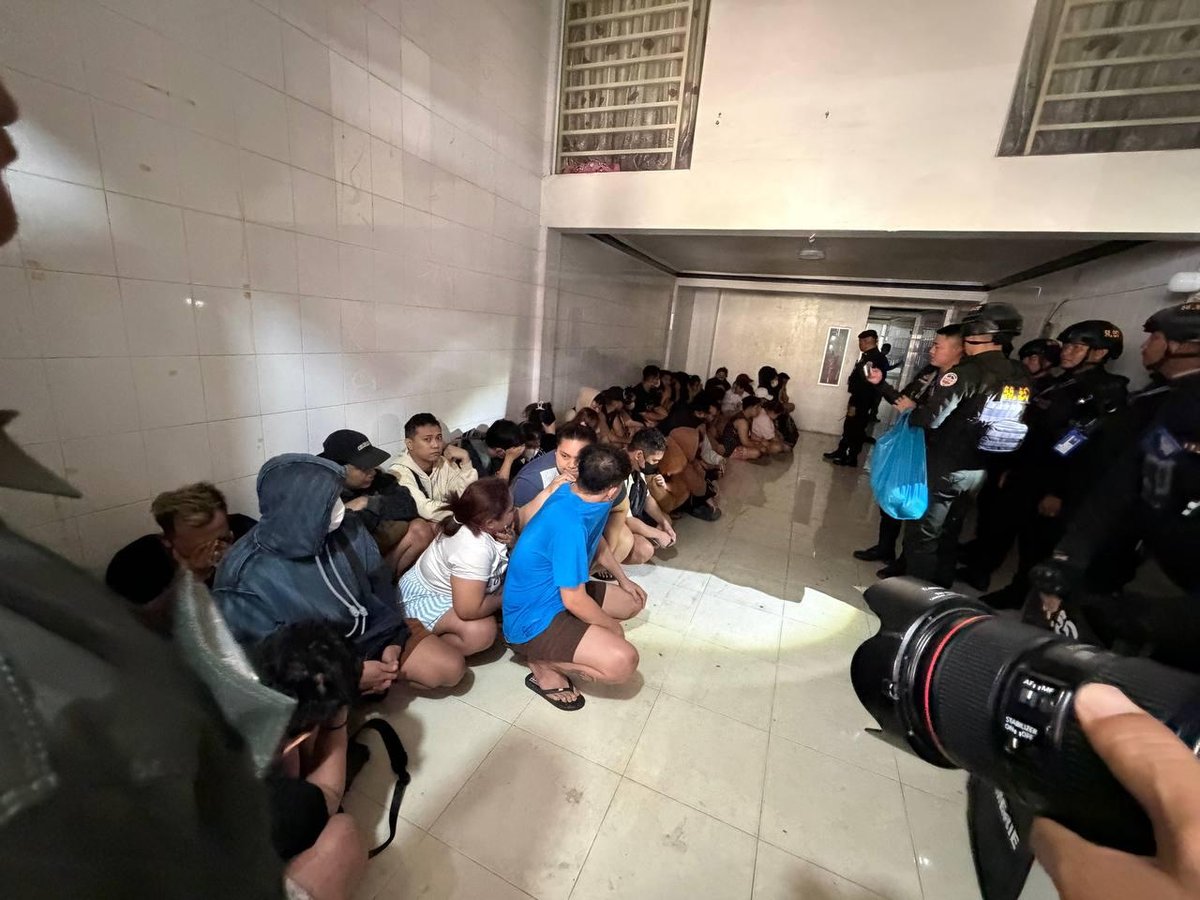 波贝警方突查6处涉诈窝点 113名外籍人员被查