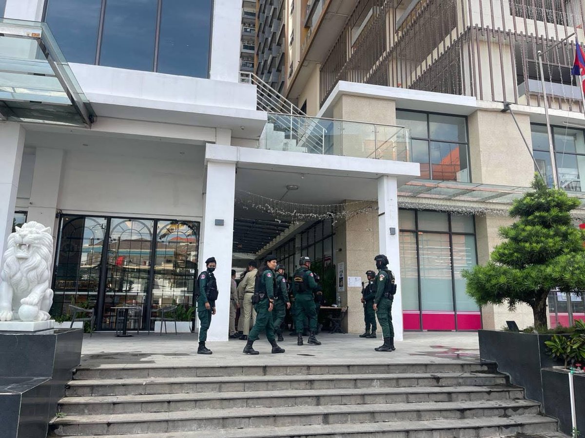 金边市政府联合执法行动 今日突击棉芷区SKYTREE大楼
