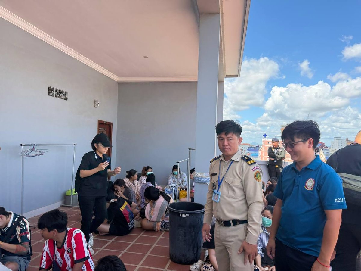 波贝警方突袭5处窝点 查获106名涉电诈外籍人员