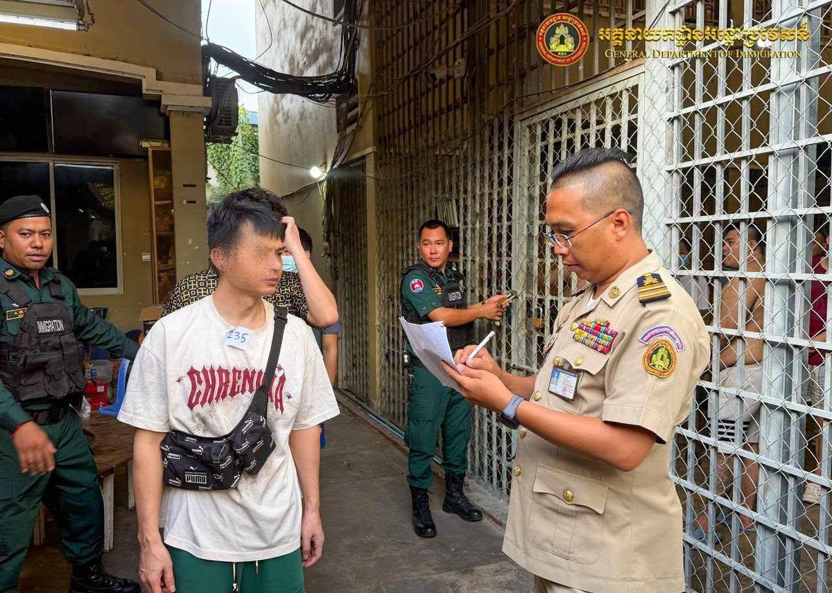 柬埔寨遣返173名涉电诈嫌疑人 经德崇国际机场包机离境