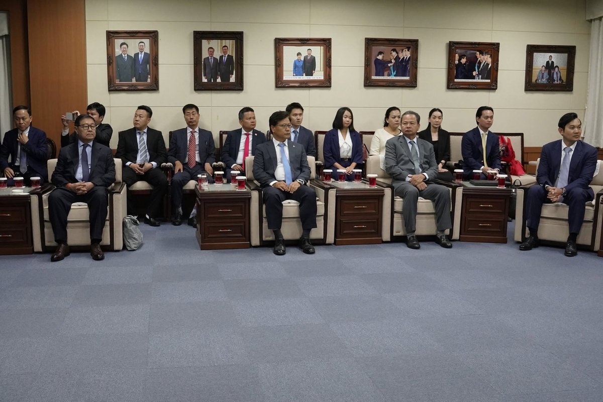 孙占托率团访问韩国Daejoo KC集团 推动在柬扩大投资