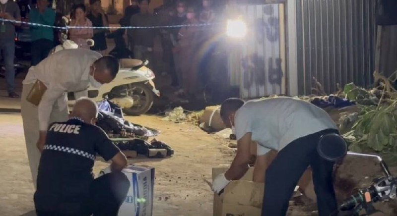 金边仙市区路旁惊现埋尸案 警方已封锁现场调查