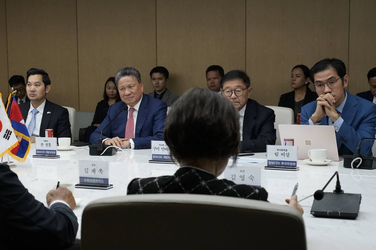 孙占托率团访问韩国工商会 推动韩企赴柬投资制造业
