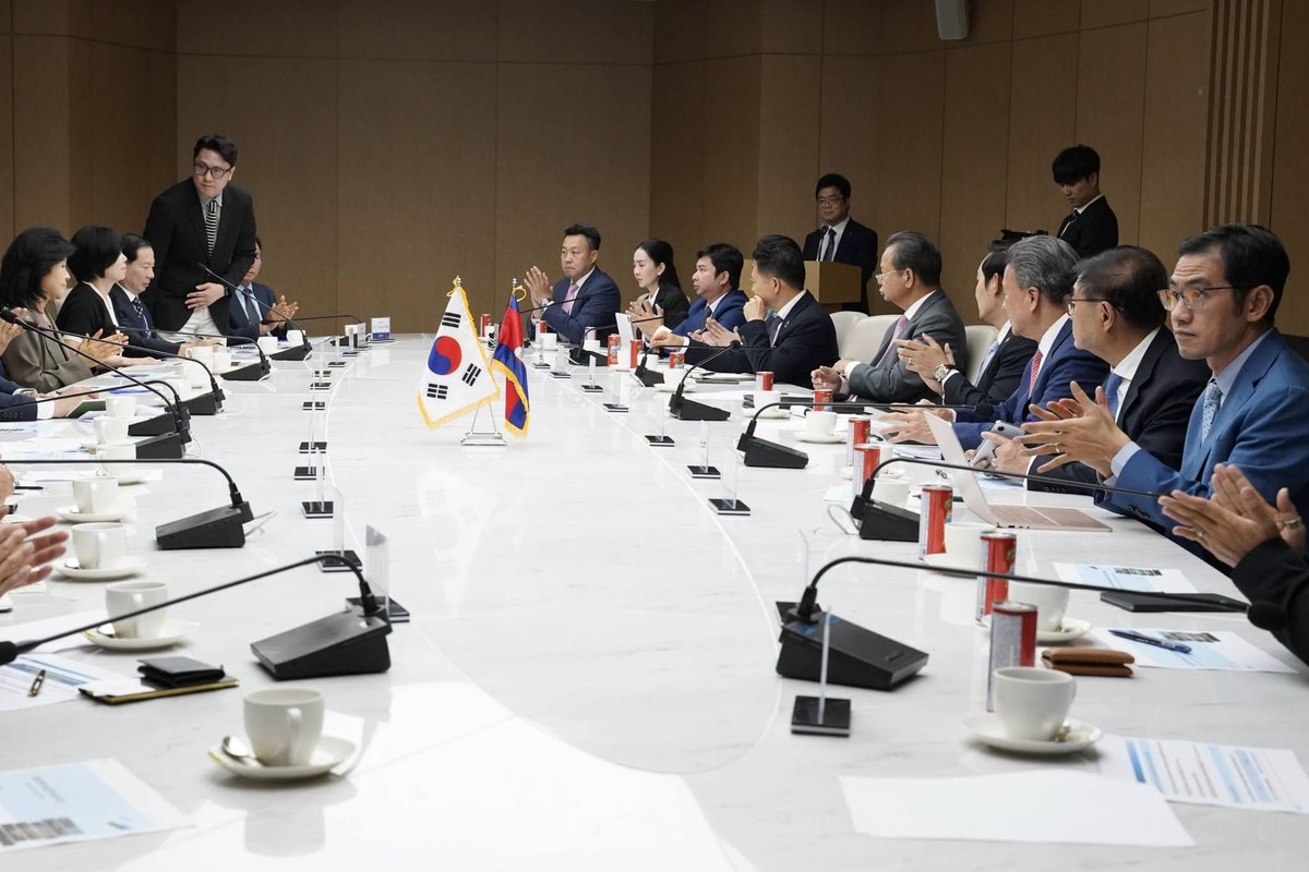 孙占托率团访问韩国工商会 推动韩企赴柬投资制造业
