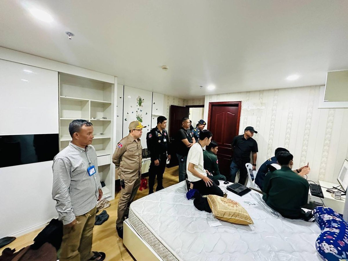 金边清剿90处涉诈点 抓获6名越南籍嫌犯 业主被罚