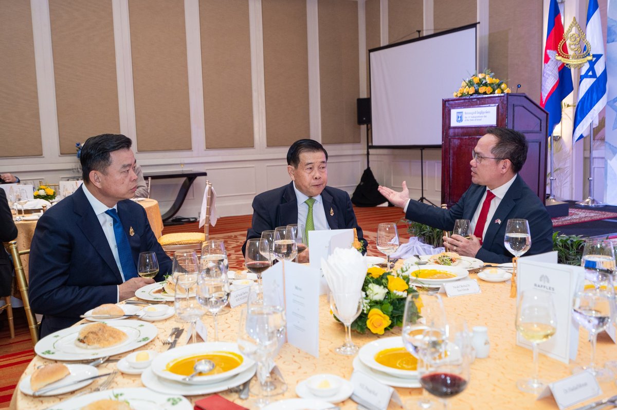 柬埔寨勋爵协会出席以色列国庆招待会 探讨双边经贸合作