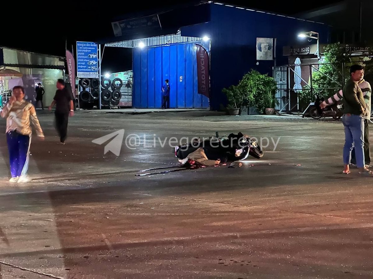 金边三环路发生严重车祸 一男子当场身亡