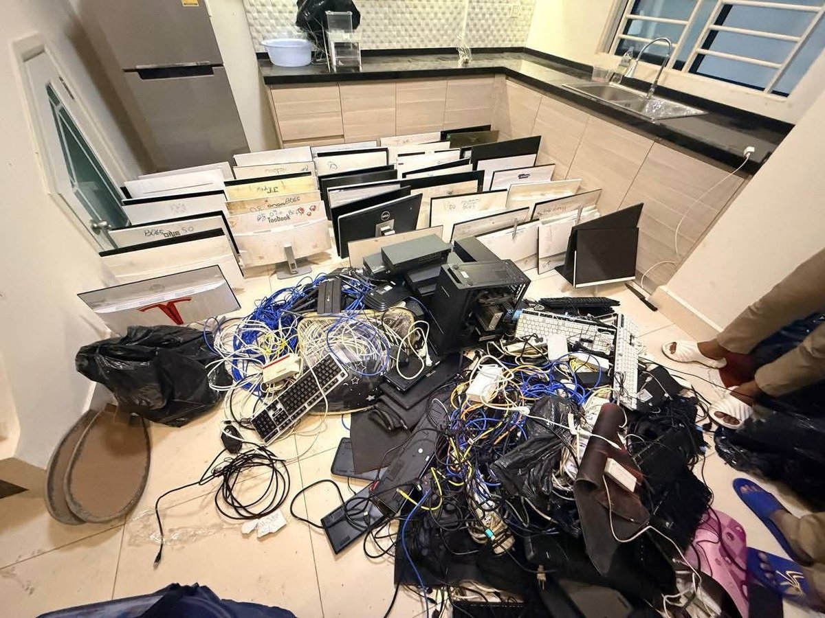 水净华区查获网络诈骗窝点 25名越南籍人员被捕