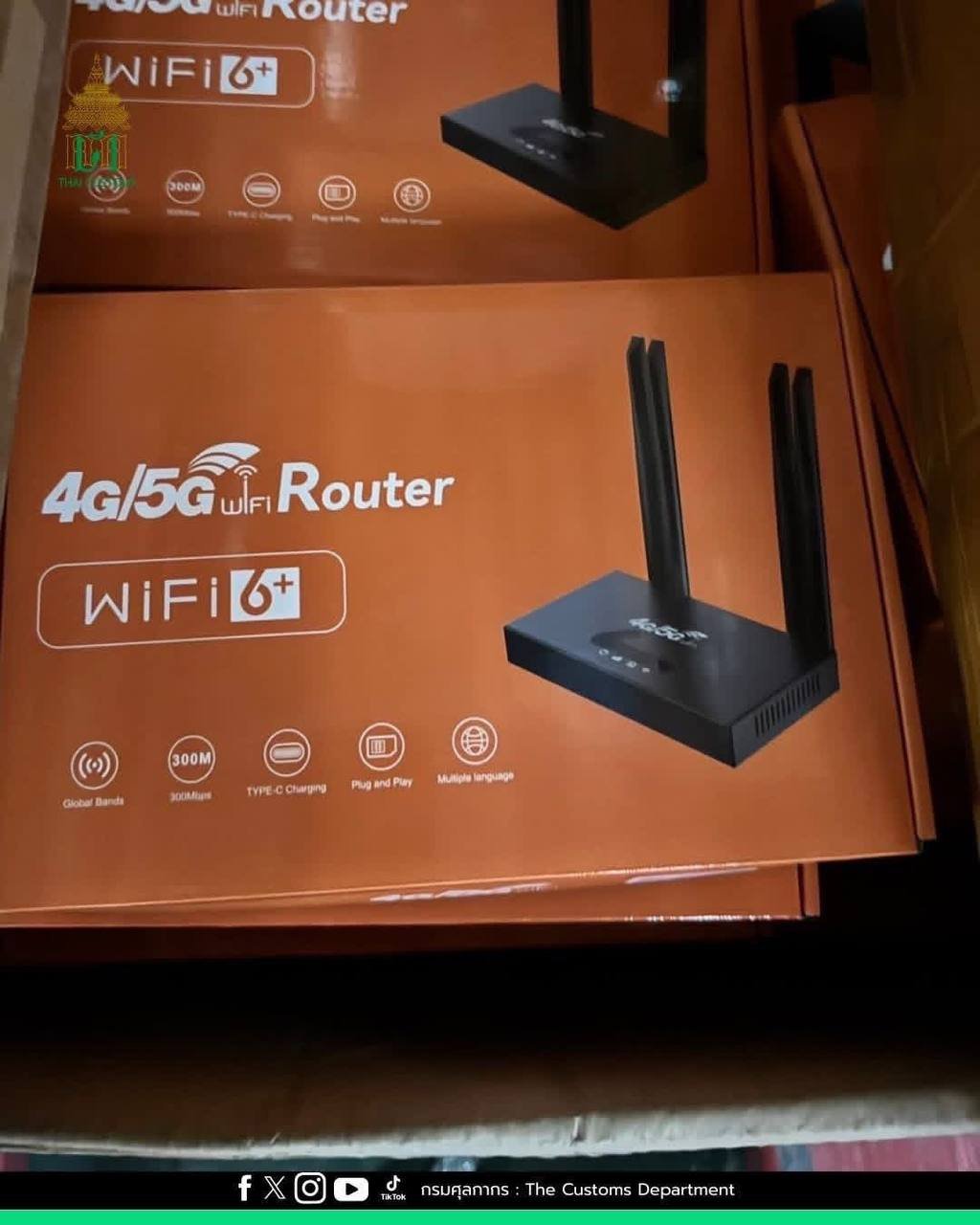 泰国查获非法WiFi设备仓库 涉案价值480万泰铢