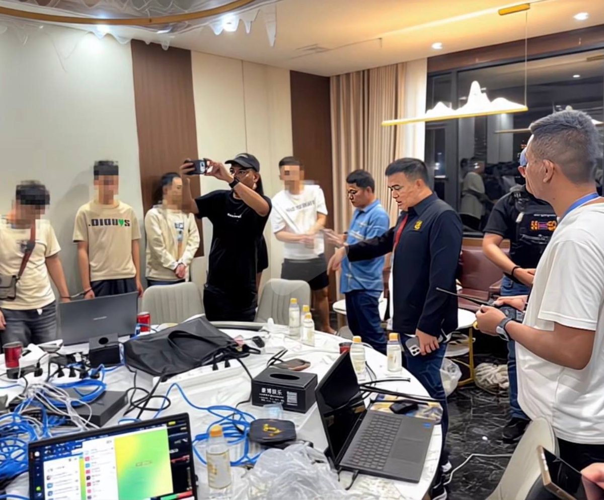 西港粤湘餐厅包厢藏电诈窝点 宪兵突击逮捕18人
