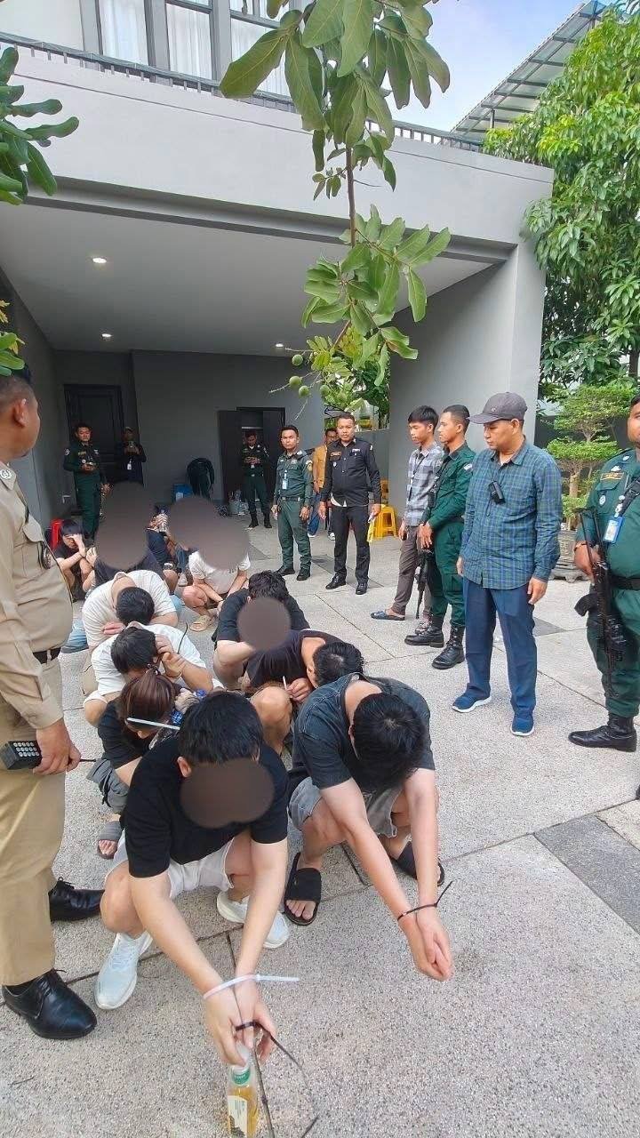 棉芷区别墅突击检查 24名外籍人员涉网诈被捕