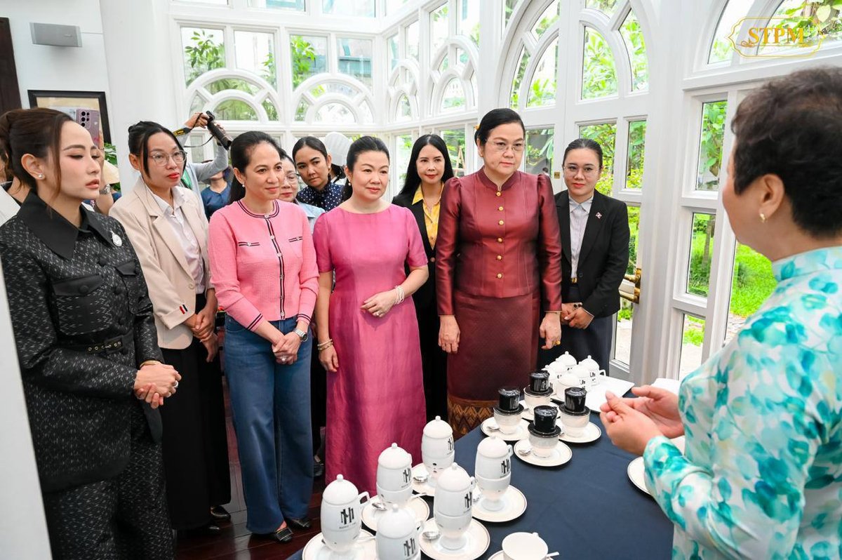 柬埔寨总理夫人碧占莫妮出席四国总理夫人早餐会