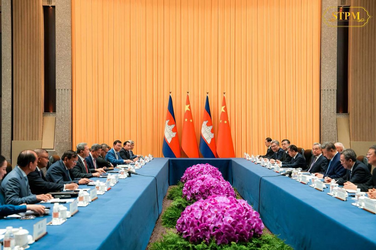 洪玛奈会见习近平 重点推进柬埔寨基础设施建设