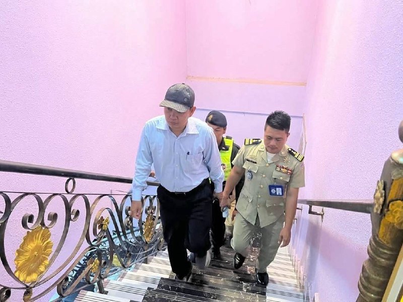 金边当哥区开展专项清查 严打居民区电信诈骗窝点