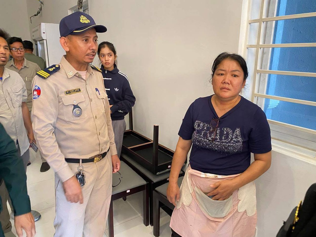 金边菩萨芷区突查非法居留 13名外籍人员涉网诈被捕