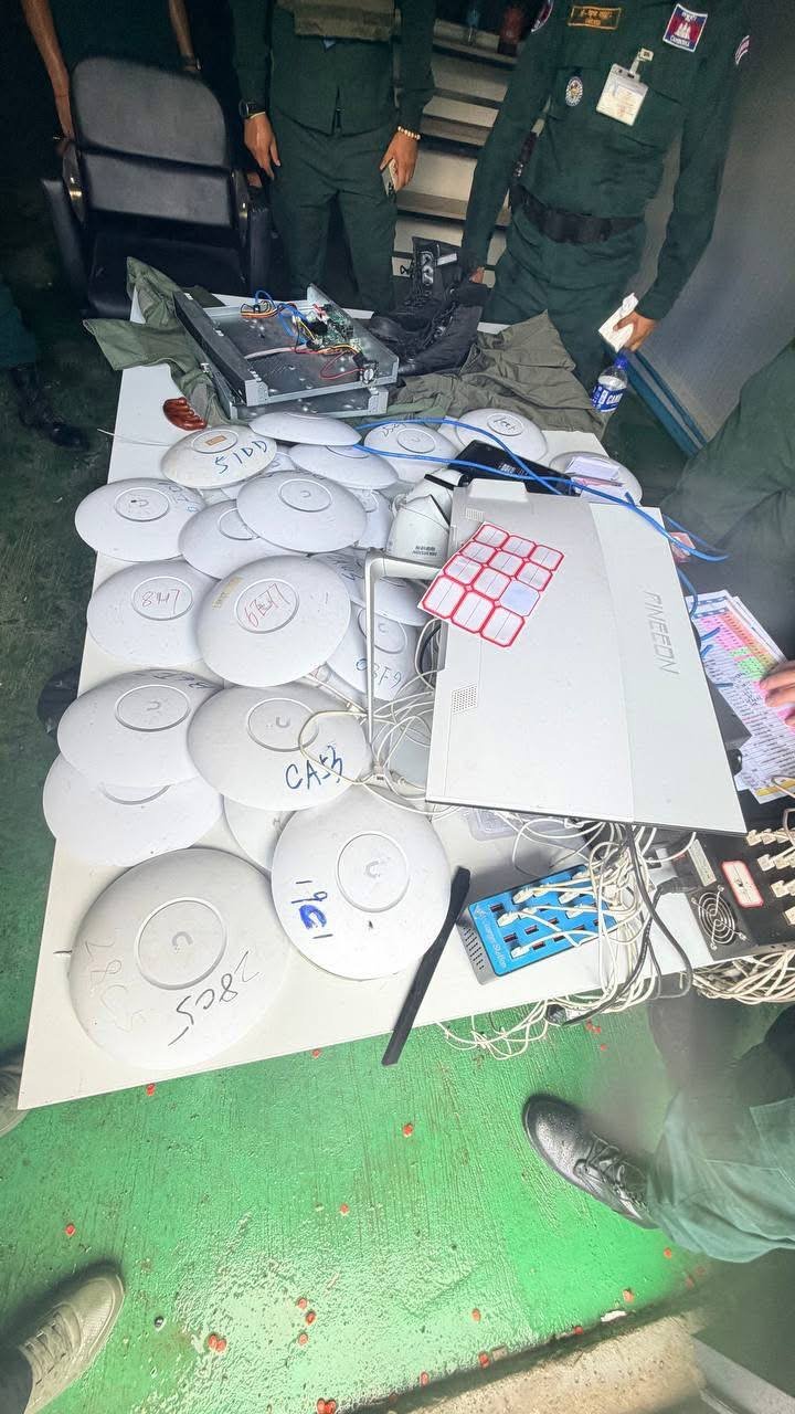 柬埔寨房东清理诈骗团伙遗留设备 务必报警勿自行处理