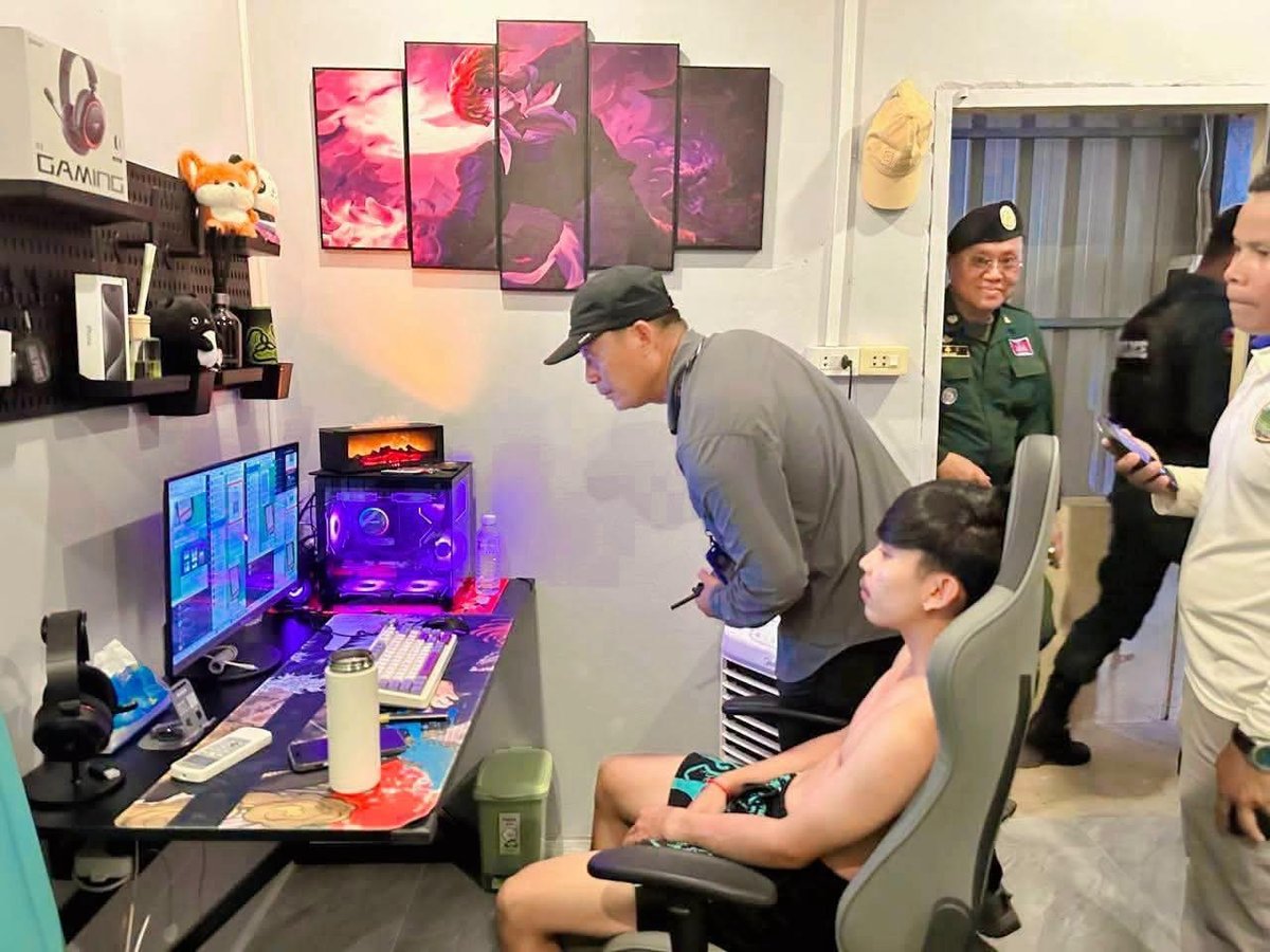 卜迭棉芷省警方查获一处由22岁嫌疑人Sun Veak独自运营
