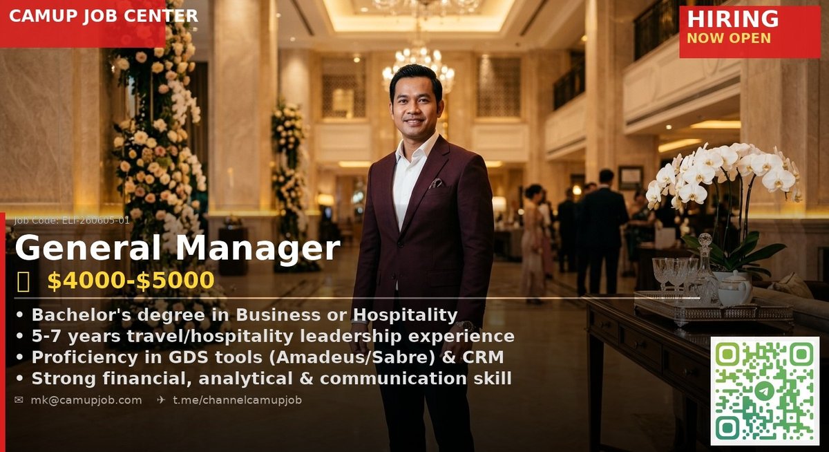 金边零售初创公司急招CEO助理兼店长 月薪$800-1200