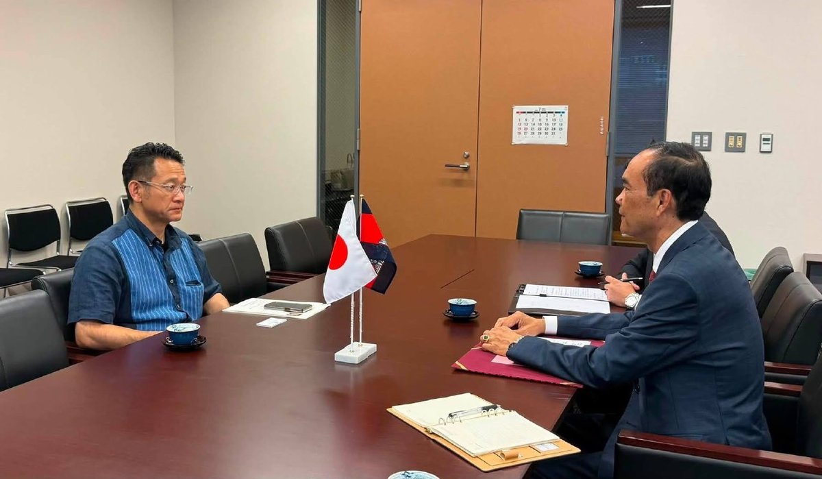 柬埔寨驻日大使拜会日本众议院外务委员长 深化双边议会外交