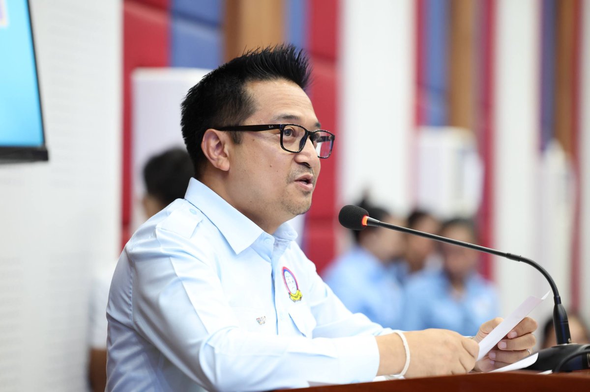 洪玛尼主持柬埔寨青年联合会新闻工作组成立仪式
