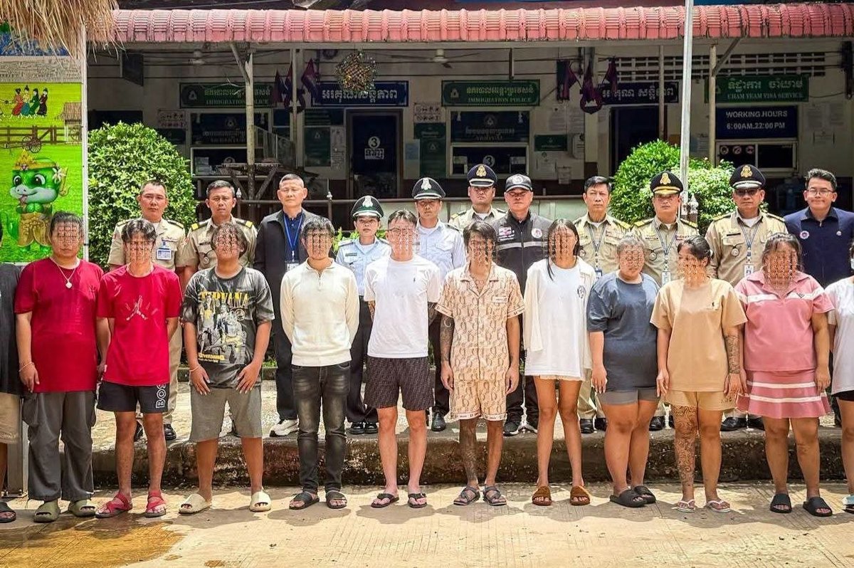 柬埔寨遣返17名涉诈泰国籍人员 严打非法务工