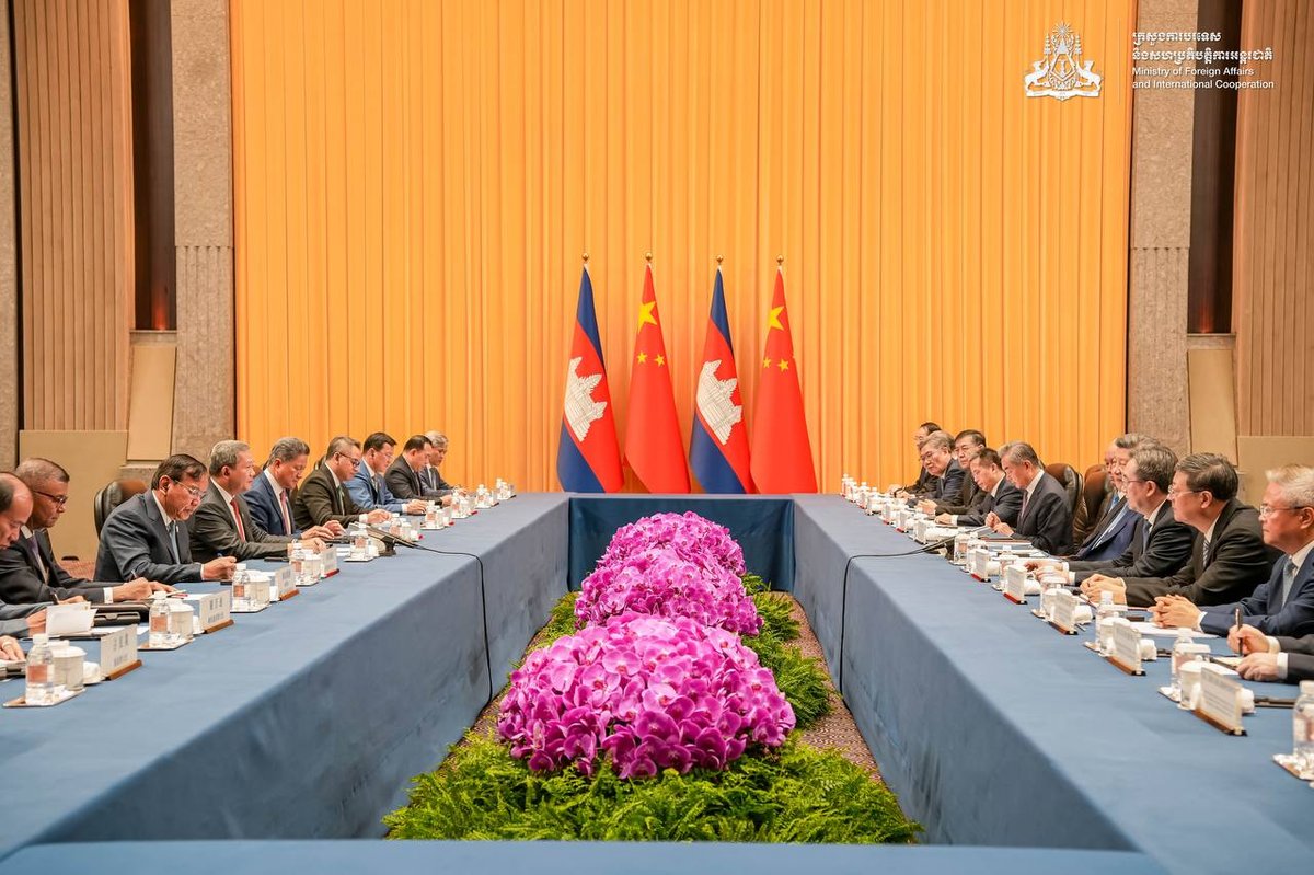 2026年7月17日下午,柬埔寨首相洪玛奈在上海会见中国国家