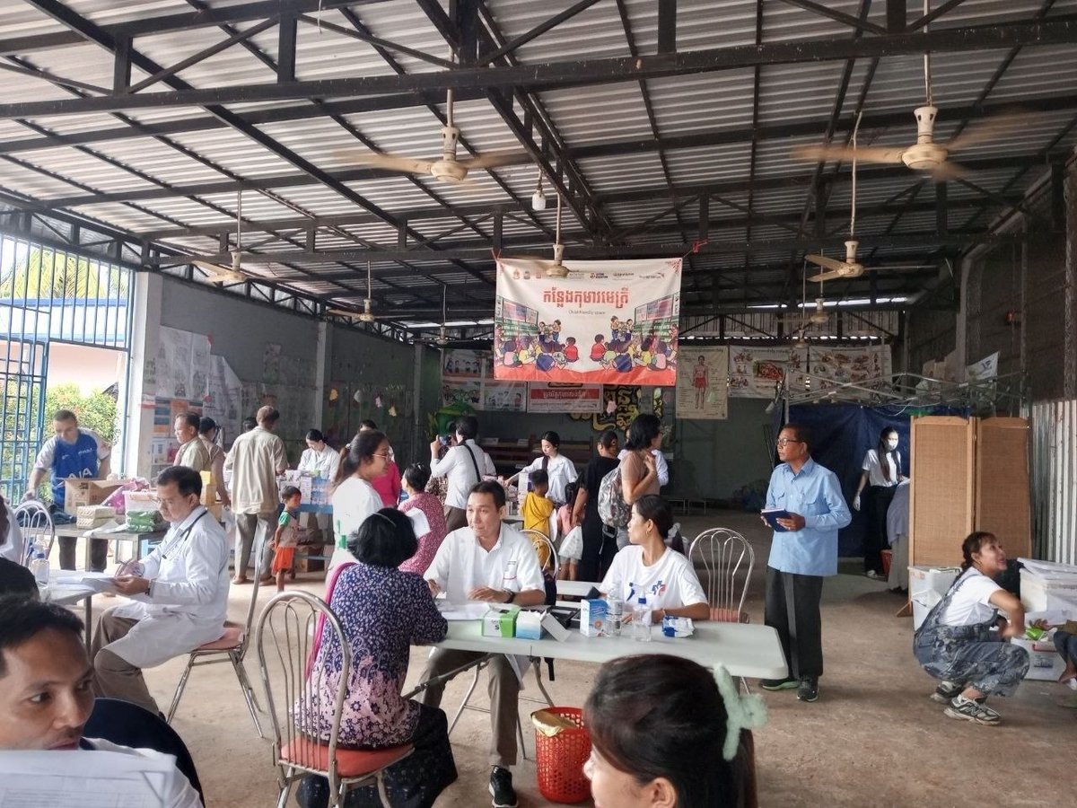 暹粒省克罗朗县开展免费医疗义诊 惠及297名民众