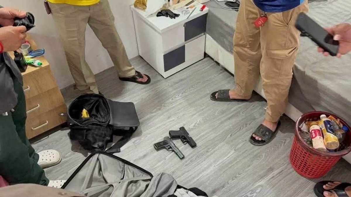巴域市警方突击出租屋 抓获4名涉毒外籍嫌犯并缴获枪支