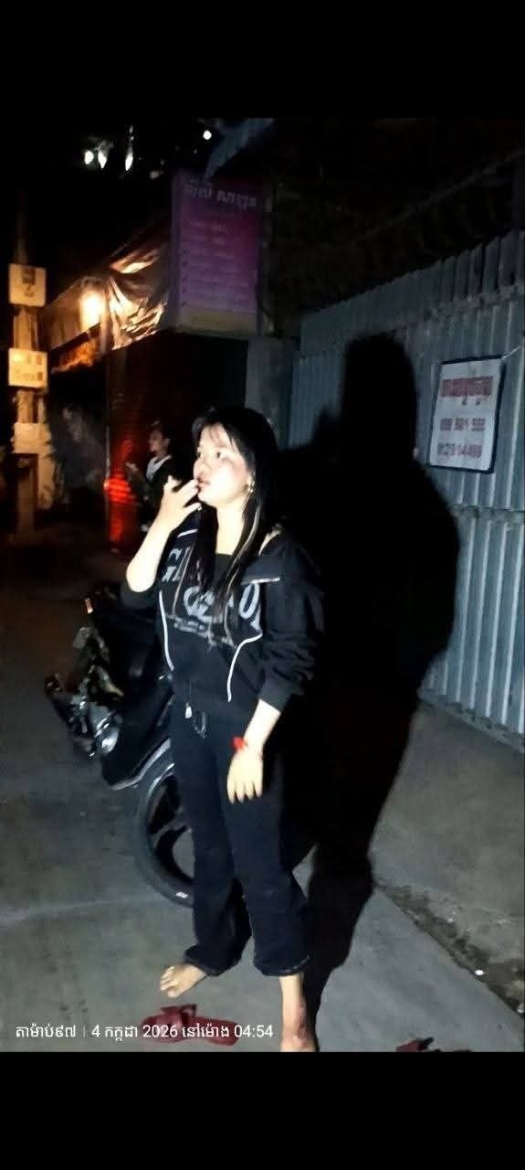 金边森速区凌晨发生车祸 肇事者逃逸被追回