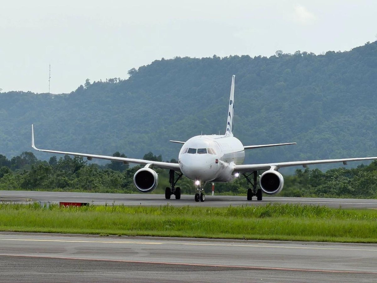 柬埔寨航空广州直飞西港航线首航成功 载客100余人