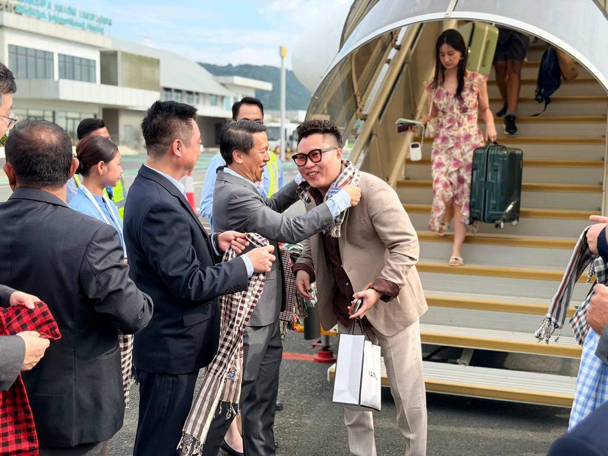 柬埔寨航空广州直飞西港航线首航成功 载客100余人