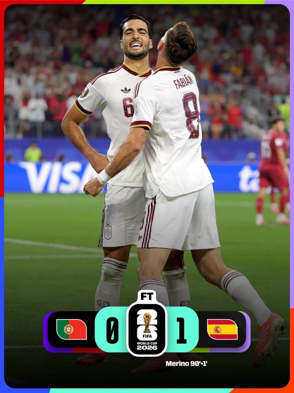 2026世界杯16强赛 比利时西班牙双双晋级8强