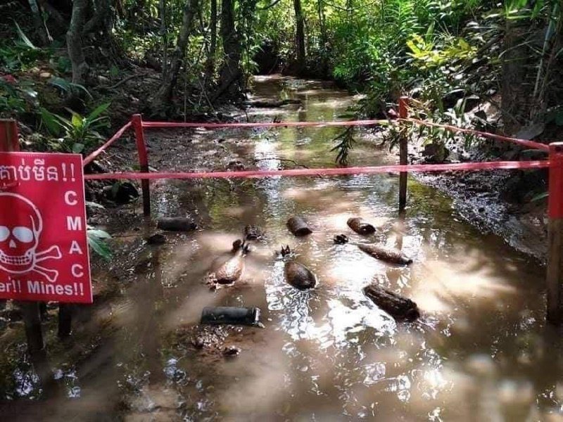 柬埔寨雨季防范未爆弹药风险 洪水期间需警惕