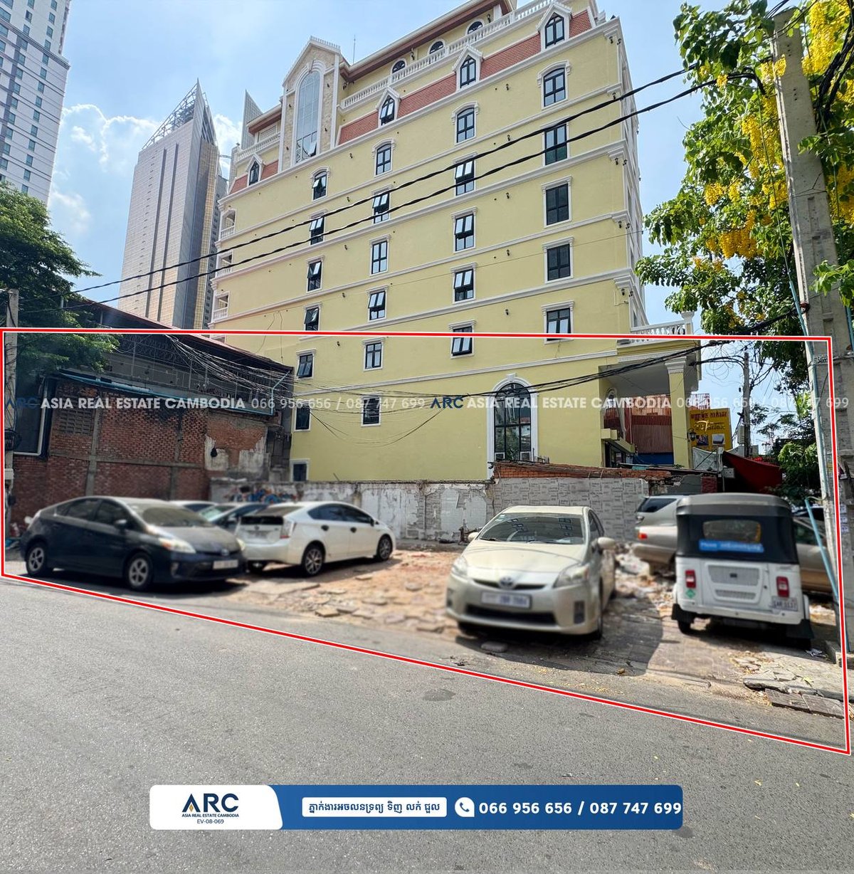 BKK1核心地段转角地块招租 12x23米 紧邻独立纪念碑
