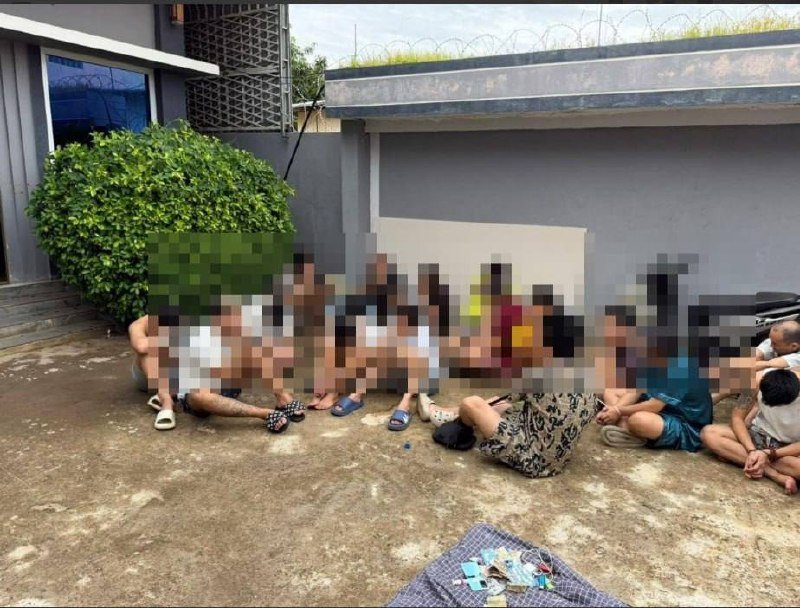 卜迭棉芷省诗梳风市捣毁5处电诈窝点 190人落网