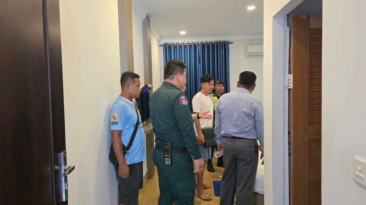 金边桑园区警方突击检查酒店旅馆 未发现网络诈骗活动