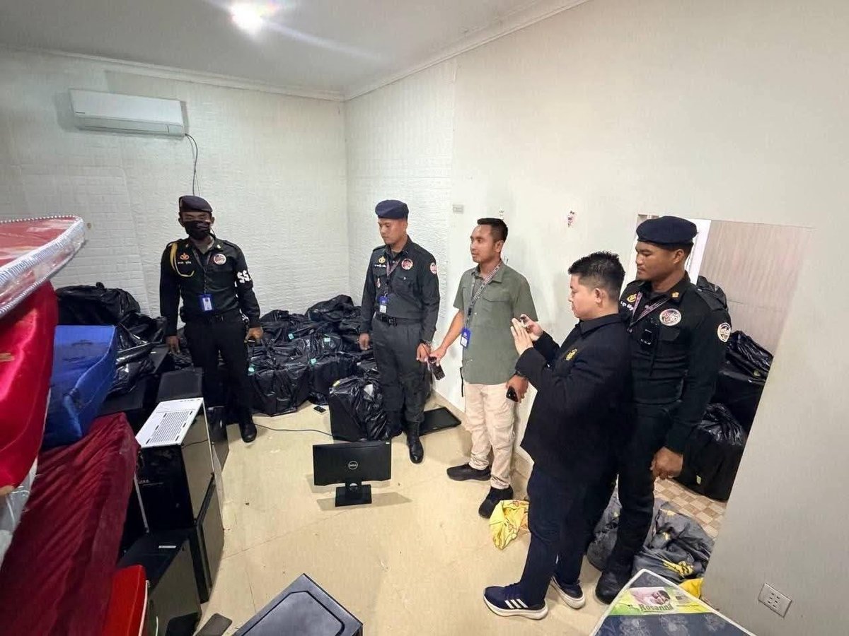 干丹省联合执法突查桑宝奔市疑似电诈窝点