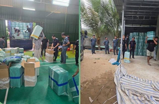 巴域边境仓库查获3.6万条走私香烟 海关总署严打非法贸易