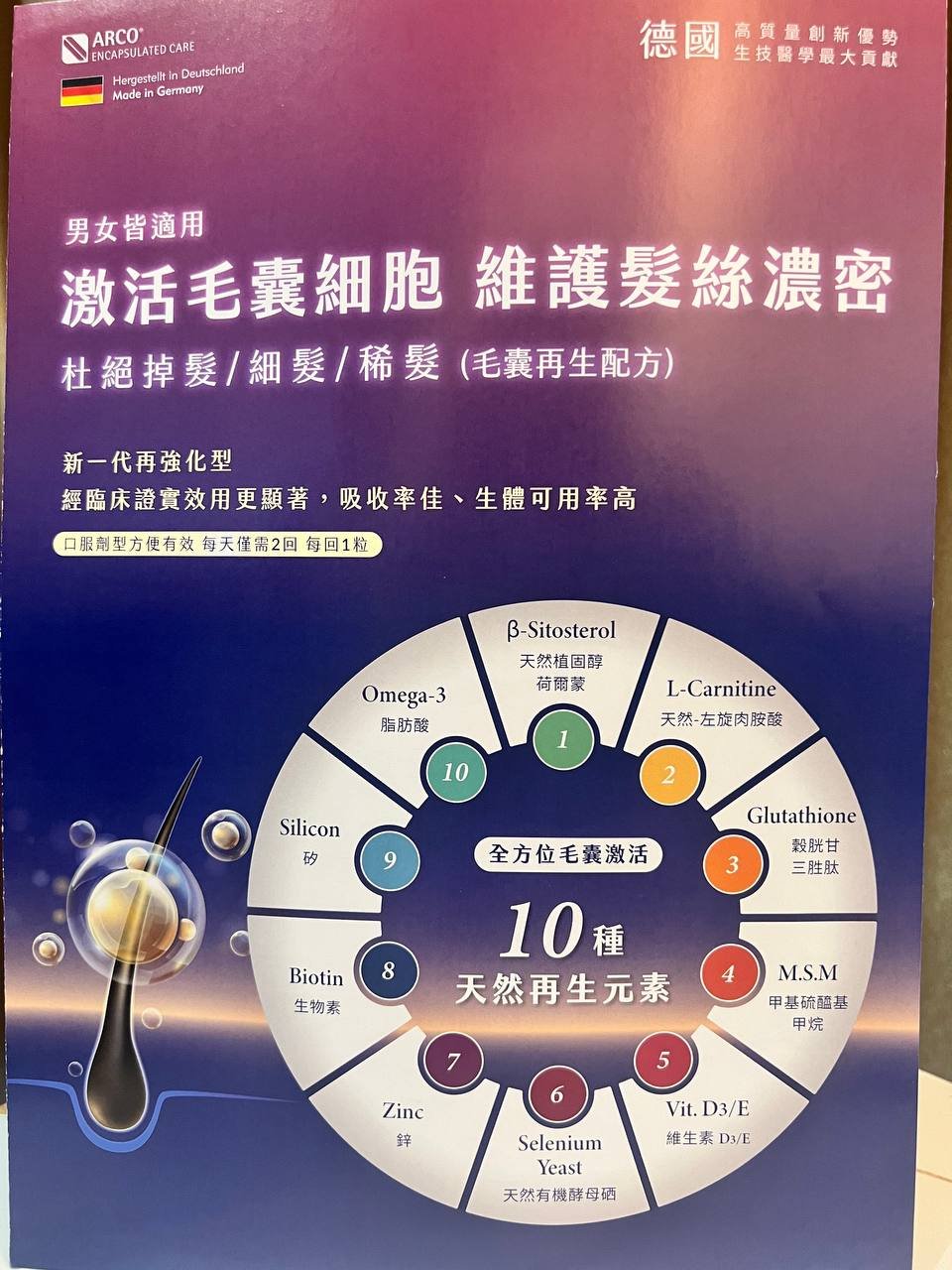 德国丝密防脱发保健品 刺激毛囊再生 每盒$80