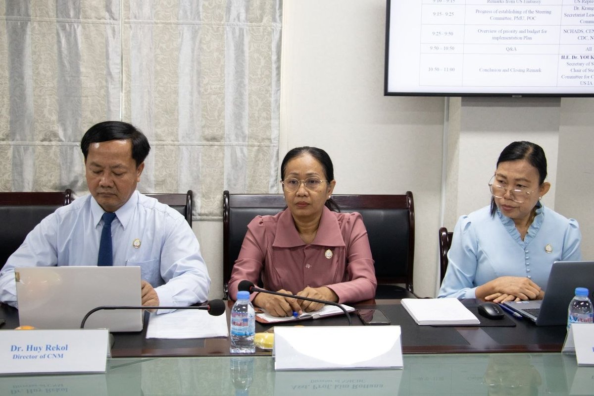 柬埔寨卫生部与美方召开传染病防控项目指导委员会会议