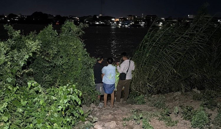 金边水净华区河道发现一具浮尸 警方已介入调查